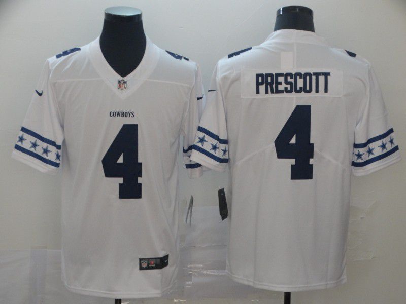 Men Dallas cowboys #4 Prescott White team logo cool edition NFL Jerseys->dallas cowboys->NFL Jersey
